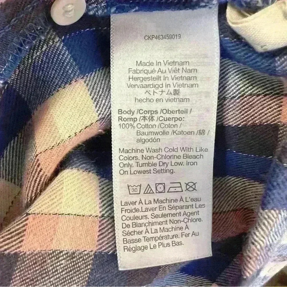 Madewell Women’s Plaid Button Down Tie Front Flannel Size Small - Picture 13 of 13